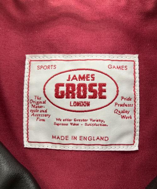 JAMES GROSE（ジェームスグロース）JAMES GROSE (ジェームスグロース) シングルライダースジャケット ブラック サイズ:34の古着・服飾アイテム