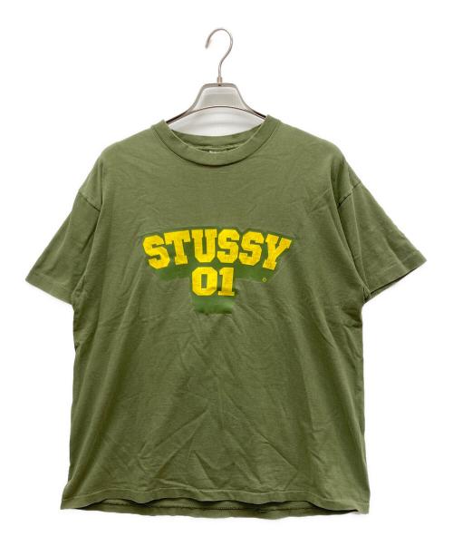 stussy（ステューシー）stussy (ステューシー) 半袖Tシャツ カーキ サイズ:XLの古着・服飾アイテム