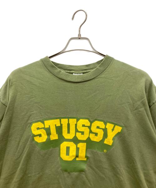 stussy（ステューシー）stussy (ステューシー) 半袖Tシャツ カーキ サイズ:XLの古着・服飾アイテム