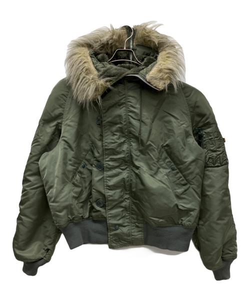ALPHA（アルファ）ALPHA (アルファ) N-2Bジャケット オリーブ サイズ:XLの古着・服飾アイテム