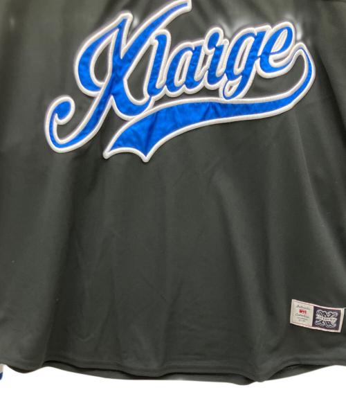 X-LARGE（エクストララージ）X-LARGE (エクストララージ) ゲームシャツ ブラック×ブルー サイズ:XLの古着・服飾アイテム