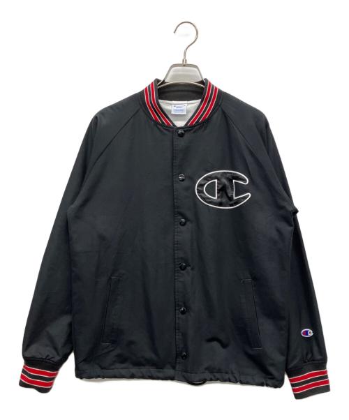 Champion（チャンピオン）Champion (チャンピオン) X-GIRL (エックスガール) スタジャン ブラック サイズ:Sの古着・服飾アイテム