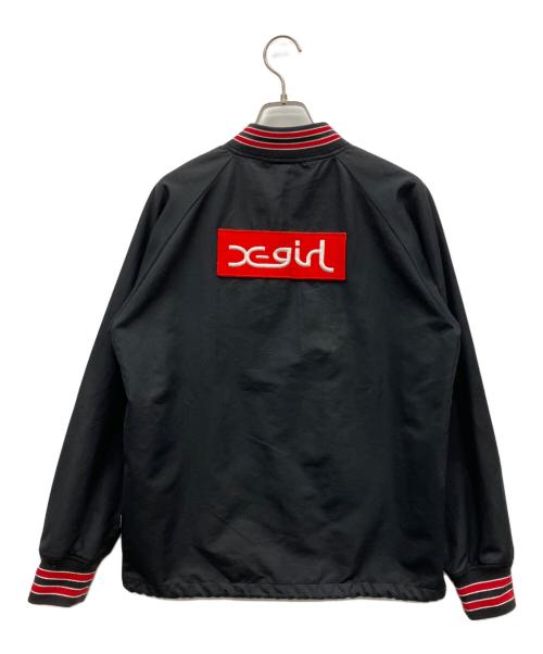 Champion（チャンピオン）Champion (チャンピオン) X-GIRL (エックスガール) スタジャン ブラック サイズ:Sの古着・服飾アイテム