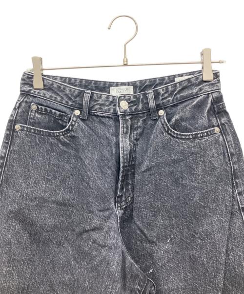 LOWRYS FARM（ローリーズファーム）LOWRYS FARM (ローリーズファーム) バギーデニムパンツ ブラック サイズ:Lの古着・服飾アイテム