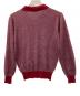 Burberry's (バーバリーズ) 薄手ニット レッド×グレー サイズ:Ｍ：6000円