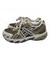 asics (アシックス) ローカットスニーカー ブラウン×ホワイト サイズ:24cm：8000円