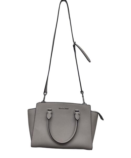 MICHAEL KORS（マイケル・コース）MICHAEL KORS (マイケル・コース) 2WAYショルダーバッグ ライトグレーの古着・服飾アイテム