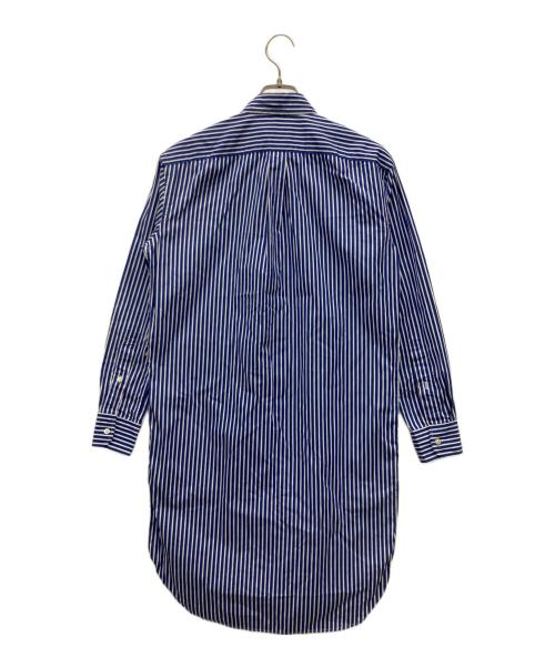 POLO RALPH LAUREN（ポロ・ラルフローレン）POLO RALPH LAUREN (ポロ・ラルフローレン) 長袖ワンピース ブルー×ホワイトの古着・服飾アイテム
