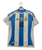 adidasアディダス）の古着「サッカーユニフォーム」｜ホワイト×スカイブルー