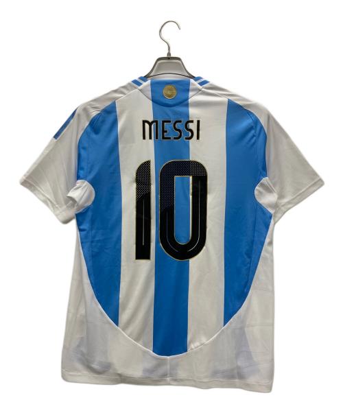 adidas（アディダス）adidas (アディダス) サッカーユニフォーム ホワイト×スカイブルー サイズ:XL 未使用品の古着・服飾アイテム