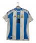 adidas（アディダス）の古着「サッカーユニフォーム」｜ホワイト×スカイブルー