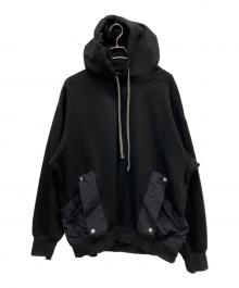 A.F ARTEFACT（エーエフ アーティファクト）の古着「BOMBERHEAT MILITARY HOODIE」｜ブラック