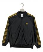 adidasアディダス）の古着「SSTトラックトップ」｜ブラック×ゴールド