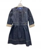 BURBERRY BLUE LABELバーバリー ブルー レーベル）の古着「長袖ワンピース」｜インディゴ