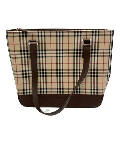 BURBERRY（バーバリー）BURBERRY (バーバリー) ハンドバッグ ベージュの古着・服飾アイテム