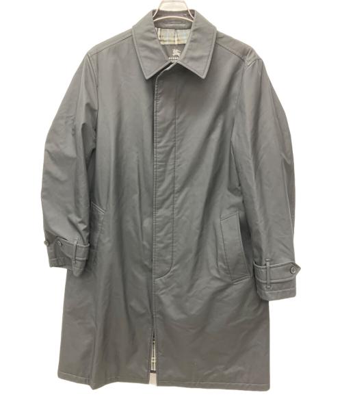 BURBERRY BLACK LABEL（バーバリーブラックレーベル）BURBERRY BLACK LABEL (バーバリーブラックレーベル) ステンカラーコート ブラック サイズ:Lの古着・服飾アイテム