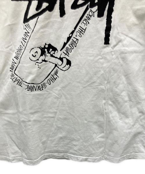 stussy（ステューシー）stussy (ステューシー) 半袖Tシャツ ホワイト サイズ:XLの古着・服飾アイテム