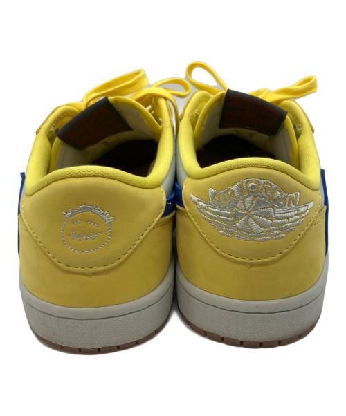 NIKE（ナイキ）NIKE (ナイキ) TRAVIS SCOTT (トラヴィススコット) ローカットスニーカー イエロー×ホワイト サイズ:26.5の古着・服飾アイテム