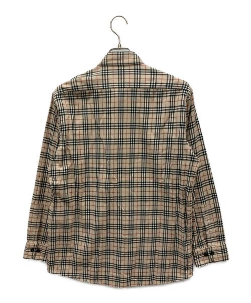 BURBERRY BLACK LABEL（バーバリーブラックレーベル）BURBERRY BLACK LABEL (バーバリーブラックレーベル) 長袖シャツ ベージュ×ブラック サイズ:Lの古着・服飾アイテム