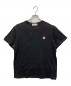maison kitsuneメゾンキツネ）の古着「半袖カットソー」｜ブラック