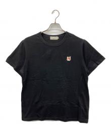 maison kitsune（メゾンキツネ）の古着「半袖カットソー」｜ブラック