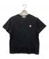 maison kitsune（メゾンキツネ）の古着「半袖カットソー」｜ブラック