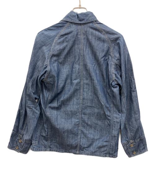 POST O'ALLS（ポストオーバーオールズ）POST O'ALLS (ポストオーバーオールズ) 90’sシャンブレーワークシャツ インディゴ サイズ:XSの古着・服飾アイテム