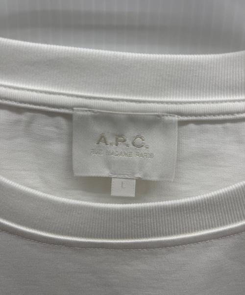 A.P.C.（アーペーセー）A.P.C. (アーペーセー) SOLANA Tシャツ ホワイト サイズ:Lの古着・服飾アイテム