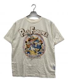 MUS×DISNEY（エムユーエス×ディズニー）の古着「半袖カットソー」｜ベージュ