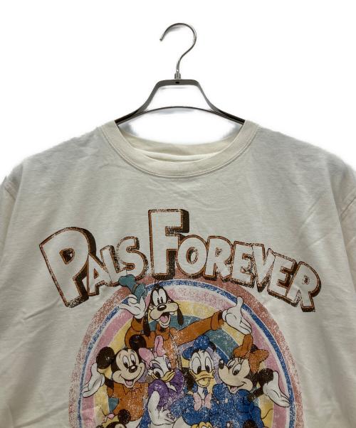 MUS（エムユーエス）MUS (エムユーエス) DISNEY (ディズニー) 半袖カットソー ベージュ サイズ:FREEの古着・服飾アイテム