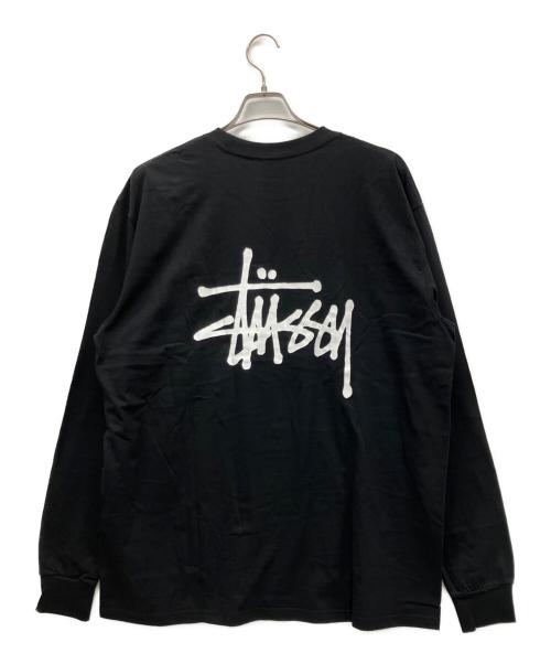 stussy（ステューシー）stussy (ステューシー) 長袖カットソー ブラック サイズ:XLの古着・服飾アイテム