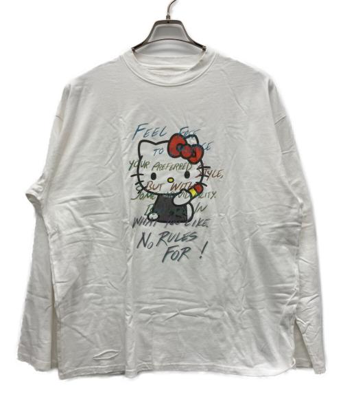 Ameri（アメリ）Ameri (アメリ) HELLO KITTY (ハローキティ) 長袖カットソー ホワイト サイズ:不明の古着・服飾アイテム