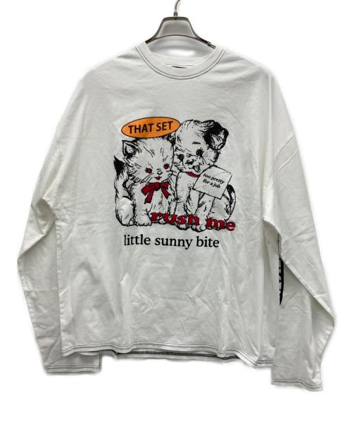 little sunny bite（リトルサニーバイト）little sunny bite (リトルサニーバイト) 長袖カットソー ホワイト サイズ:Mの古着・服飾アイテム