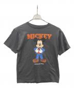 MUS×DISNEYエムユーエス×ディズニー）の古着「半袖カットソー」｜グレー