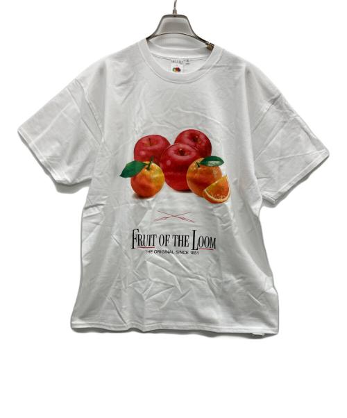 RADIO EVA（ラヂオエヴァ）RADIO EVA (ラヂオエヴァ) FRUIT OF THE LOOM (フルーツオブザルーム) 半袖カットソー ホワイト サイズ:XLの古着・服飾アイテム