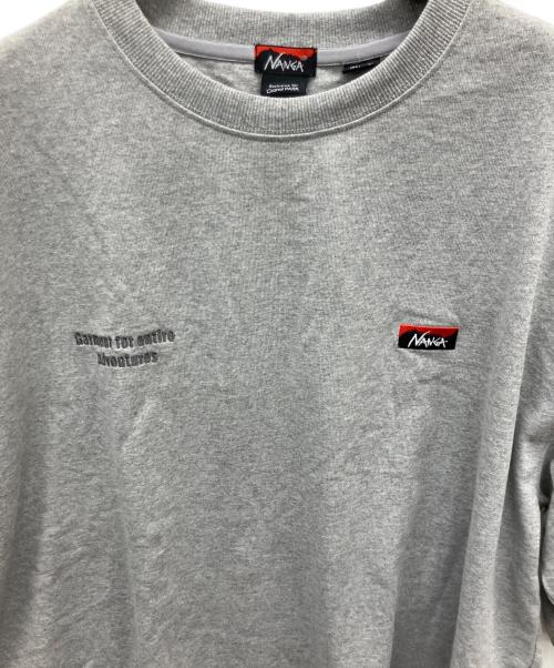 NANGA（ナンガ）NANGA (ナンガ) 別注刺繍Tシャツ グレー サイズ:XLの古着・服飾アイテム