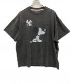 DOUBLE NAMEダブルネーム）の古着「半袖カットソー」｜グレー