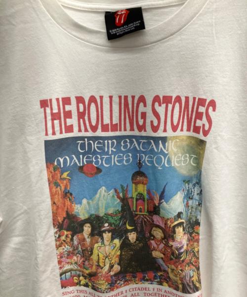 THE ROLLING STONES（ザ ローリングストーンズ）THE ROLLING STONES (ザ ローリングストーンズ) 半袖カットソー ホワイト サイズ:Lの古着・服飾アイテム