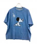 DOUBLE NAMEダブルネーム）の古着「半袖カットソー」｜ブルー
