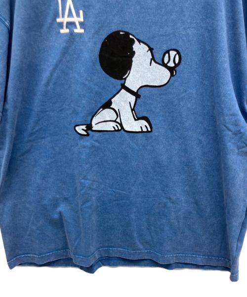 DOUBLE NAME（ダブルネーム）DOUBLE NAME (ダブルネーム) 半袖カットソー ブルー サイズ:Fの古着・服飾アイテム