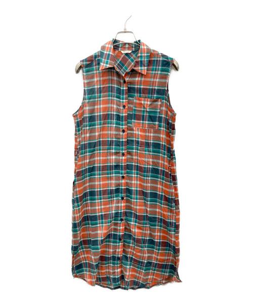 Avan Lily（アヴァンリリィ）Avan Lily (アヴァンリリィ) ノースリーブワンピース オレンジ サイズ:FREEの古着・服飾アイテム