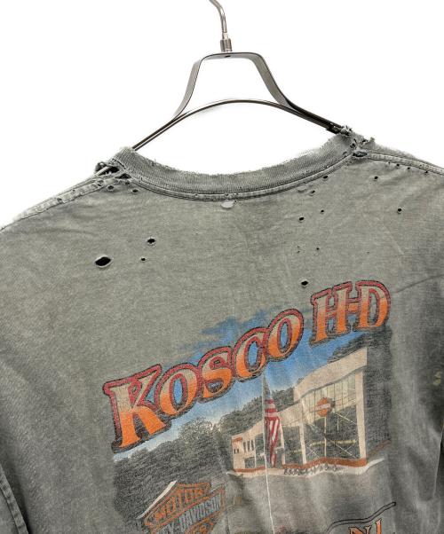 HARLEY-DAVIDSON（ハーレーダビッドソン）HARLEY-DAVIDSON (ハーレーダビッドソン) バックプリントTシャツ グレー サイズ:Lの古着・服飾アイテム