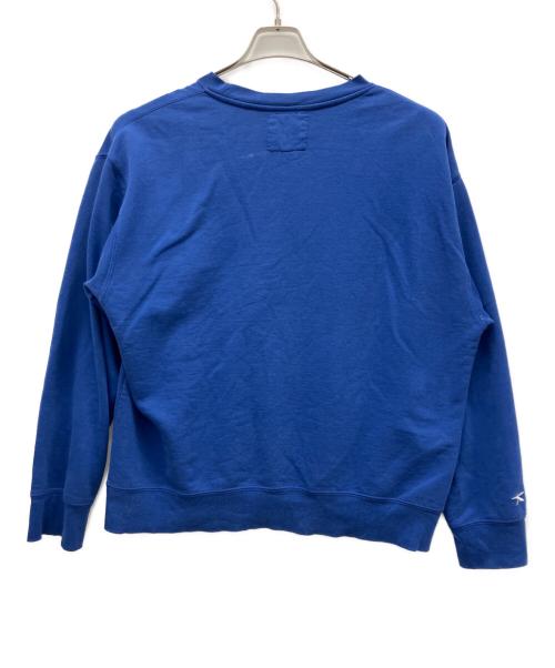 PRESS BOX（プレスボックス）PRESS BOX (プレスボックス) クルーネックスウェット ブルー サイズ:Lの古着・服飾アイテム