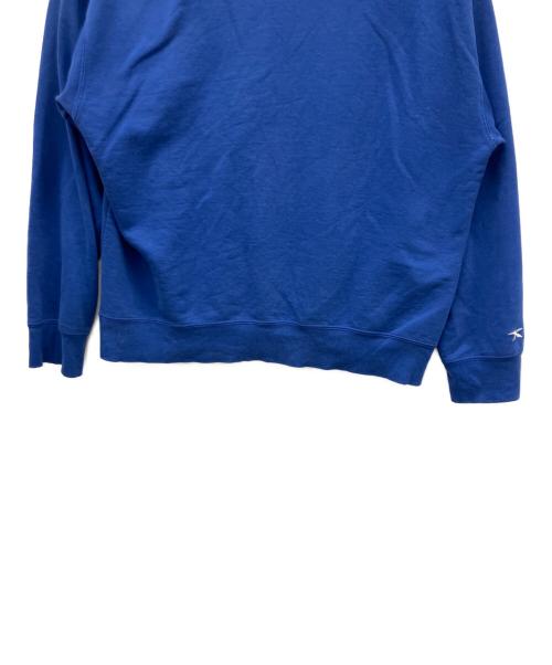 PRESS BOX（プレスボックス）PRESS BOX (プレスボックス) クルーネックスウェット ブルー サイズ:Lの古着・服飾アイテム