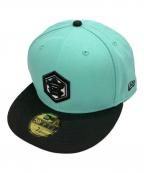 New Era×亀甲宮焼酎ニューエラ×）の古着「キャップ」｜スカイブルー×ブラック