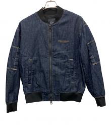 ARMANI EXCHANGE（アルマーニ エクスチェンジ）の古着「デニムボンバージャケット」｜インディゴ