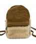 UGG（アグ）の古着「スウェードリュック」｜ブラウン×ホワイト