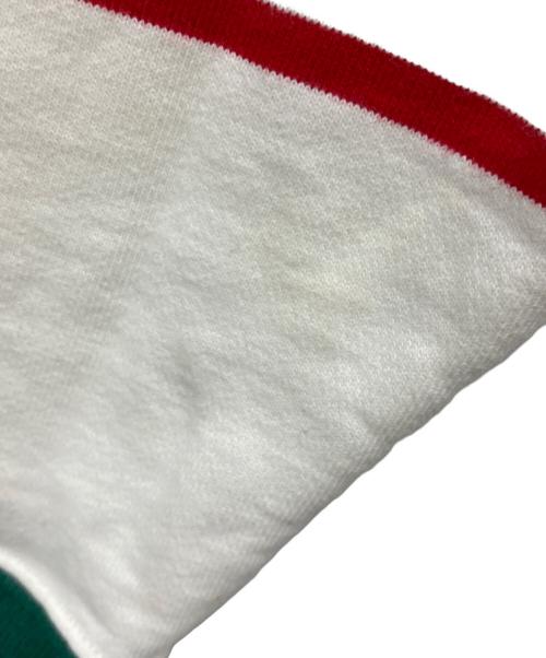 SUPREME（シュプリーム）SUPREME (シュプリーム) 17AW Striped Crewneck ホワイト×グリーン サイズ:Sの古着・服飾アイテム