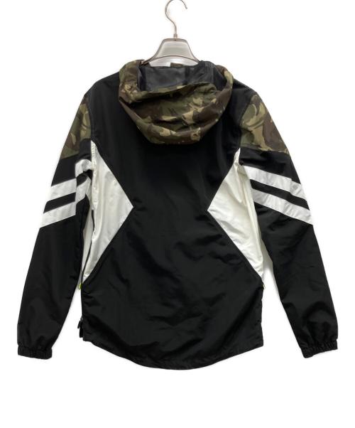 Superdry（スーパードライ）Superdry (スーパードライ) アノラックパーカー ブラック×グリーン サイズ:XSの古着・服飾アイテム