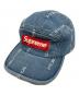 SUPREME（シュプリーム）の古着「キャップ」｜インディゴ